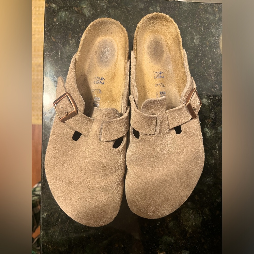 Birkenstock Taupe Boston Clogs M9